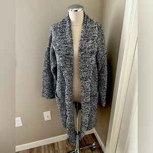 Eileen Fisher grey oversized cardigan sweater